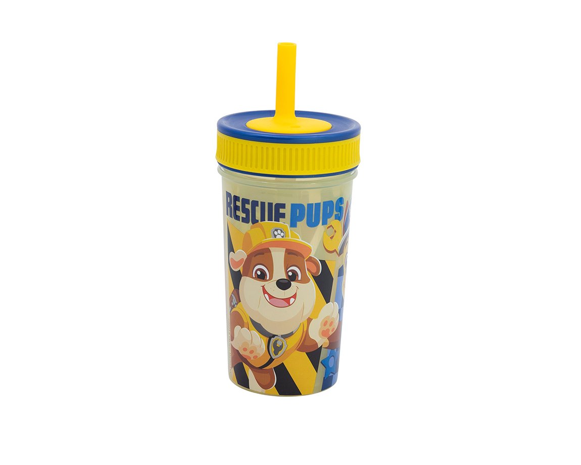VASO SILICONA WABRO 1632 LEAK PROOF PAW PATROL CHASE 420 ML