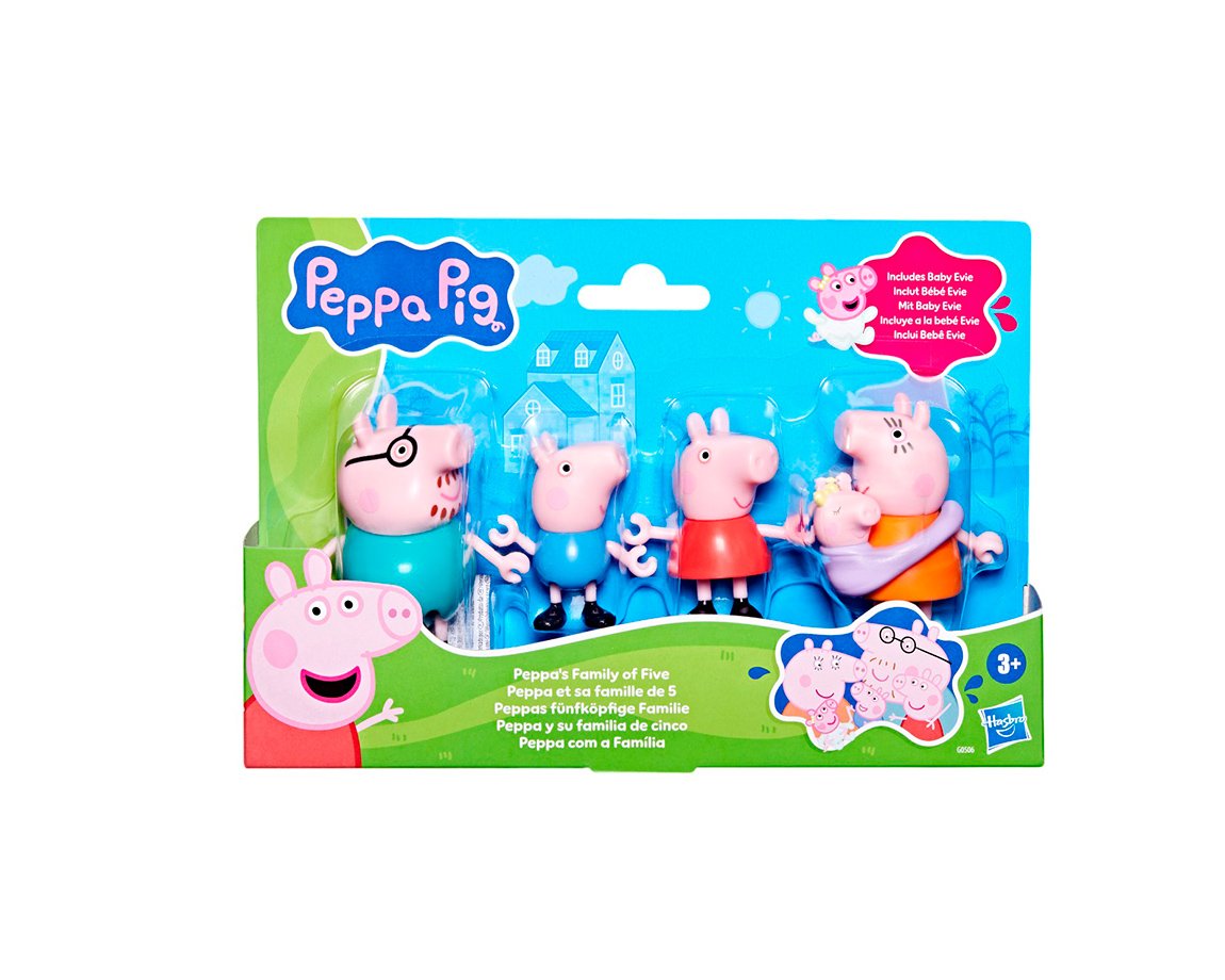 JUGUETE HASBRO G0506 PEPPA PIG FIGURA 7 CM FAMILIA COMPLETA
