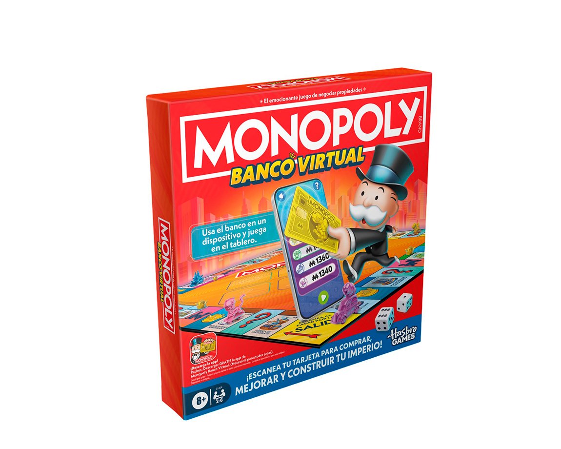 JUGUETE HASBRO G1424 FAMILY MONOPOLY BANCO VIRTUAL