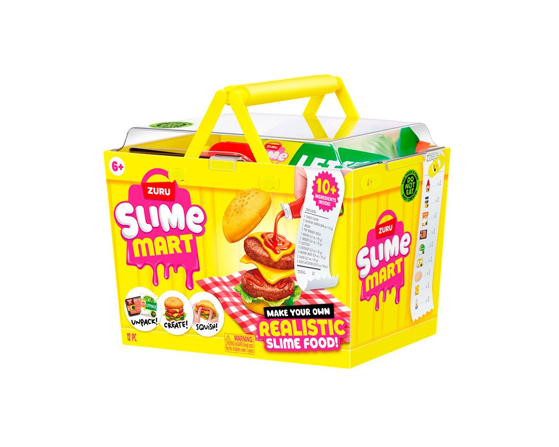 JUGUETE WABRO 6069 SLIME MART CANASTO CREA TU HAMBURGUESA