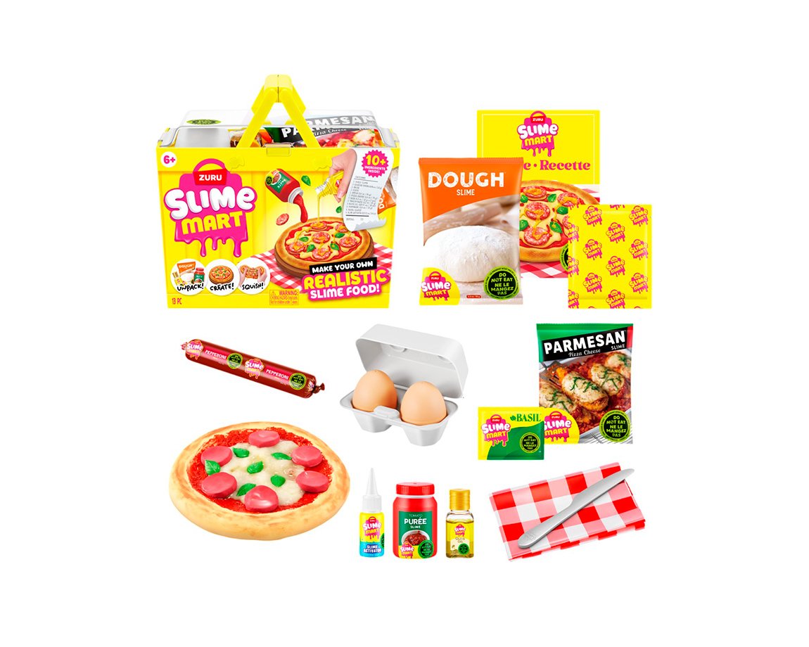 JUGUETE WABRO 6071 SLIME MART CANASTO CREA TU PIZZA
