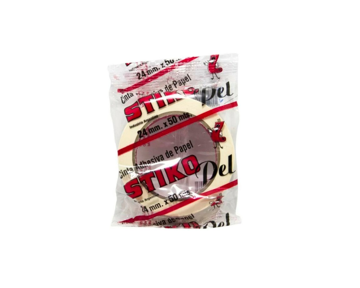 CINTA ADHESIVA STIKO PEL 24x50 MTS PAPEL