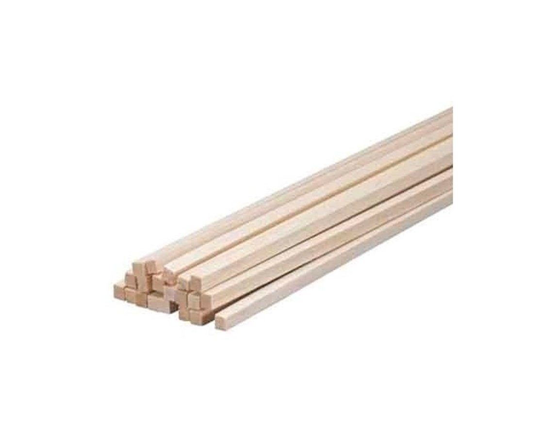 MADERA BALSA VARILLA  3 x  8 MM x 25 UNID.