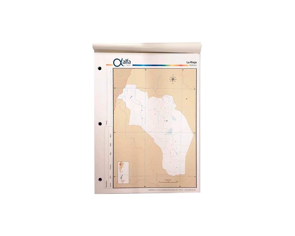 MAPAS ALFA Nro 3 POLITICO LA RIOJA