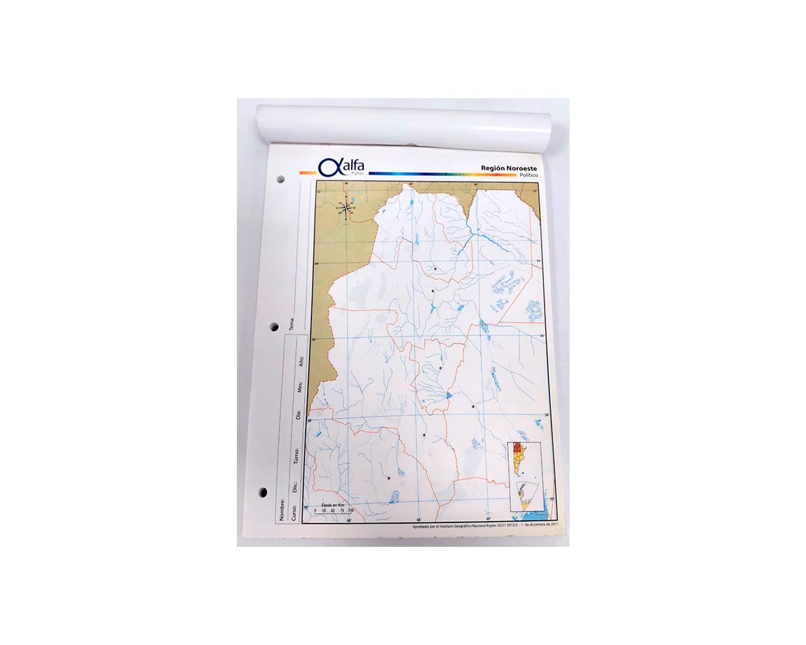 MAPAS ALFA Nro 3 POLITICO REGION NOROESTE