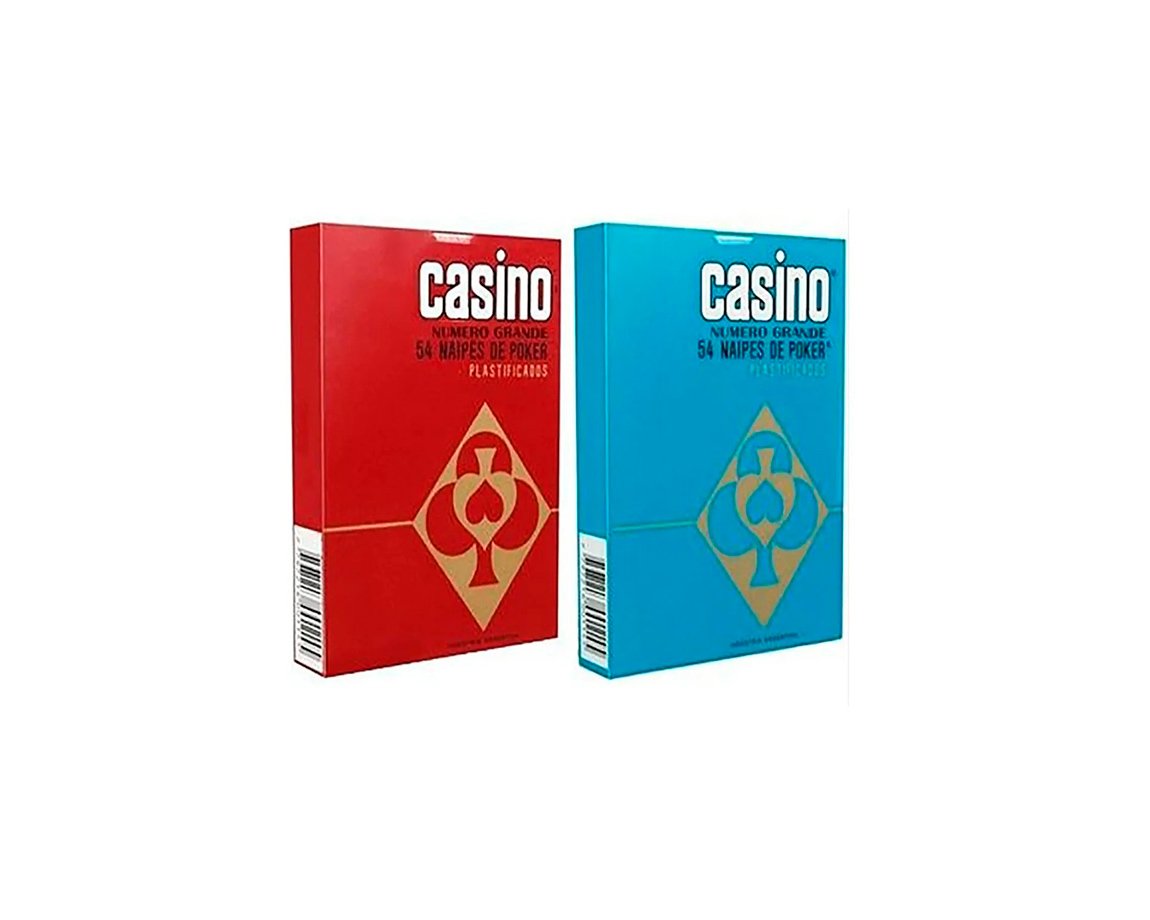 NAIPES POKER-PLASTIFICADOS CASINO CLUB x2 MAZ (122)