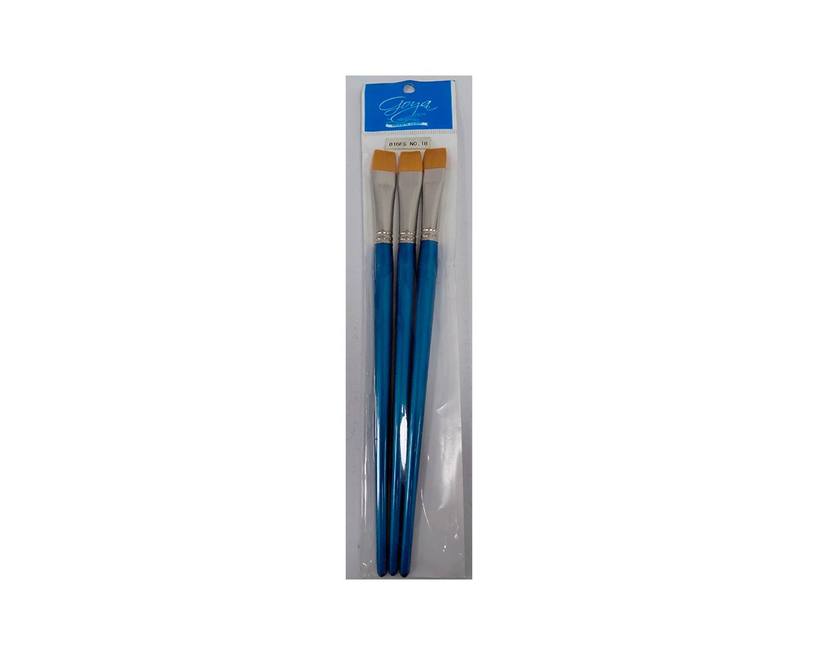 PINCEL GOYA S-816FS N°18 CHATO x3 UNID