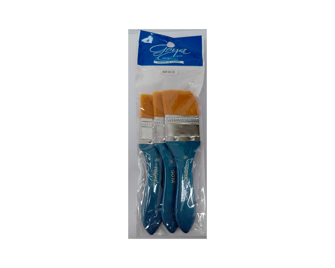 PINCEL GOYA FS-606 N°20 PINCELETA SINT. x3 UNID