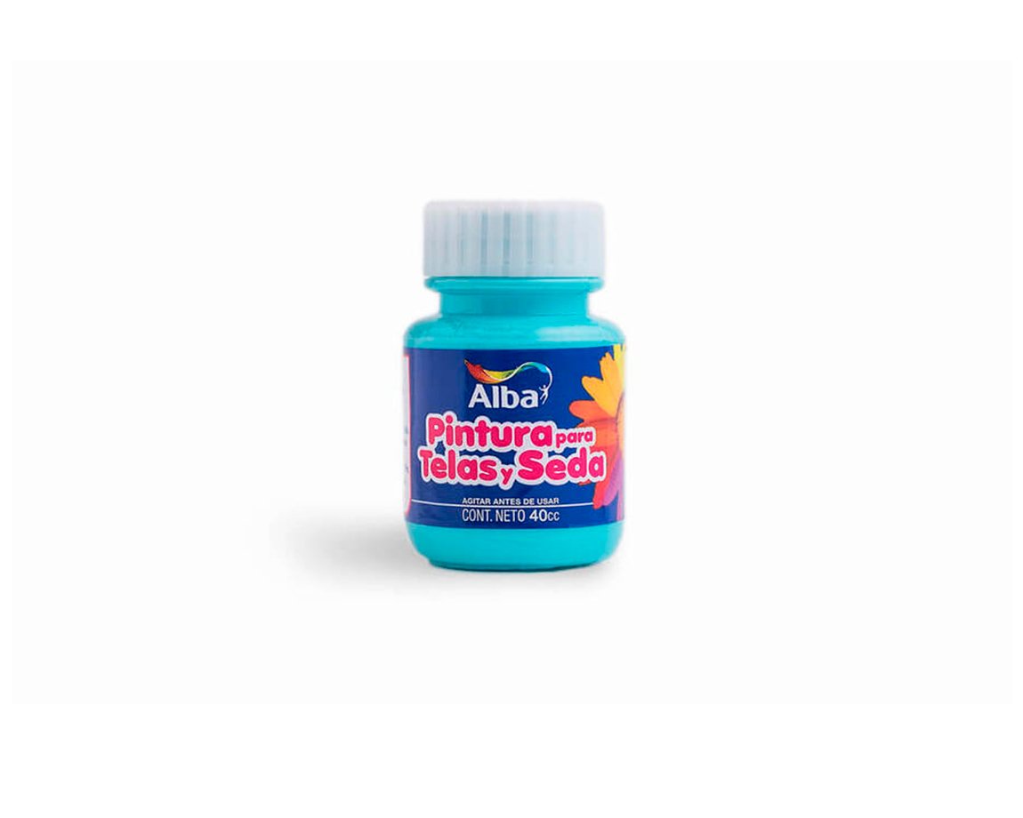 PINTURA ALBA TELA/SEDA 560 VERDE ESMER. 40 ML