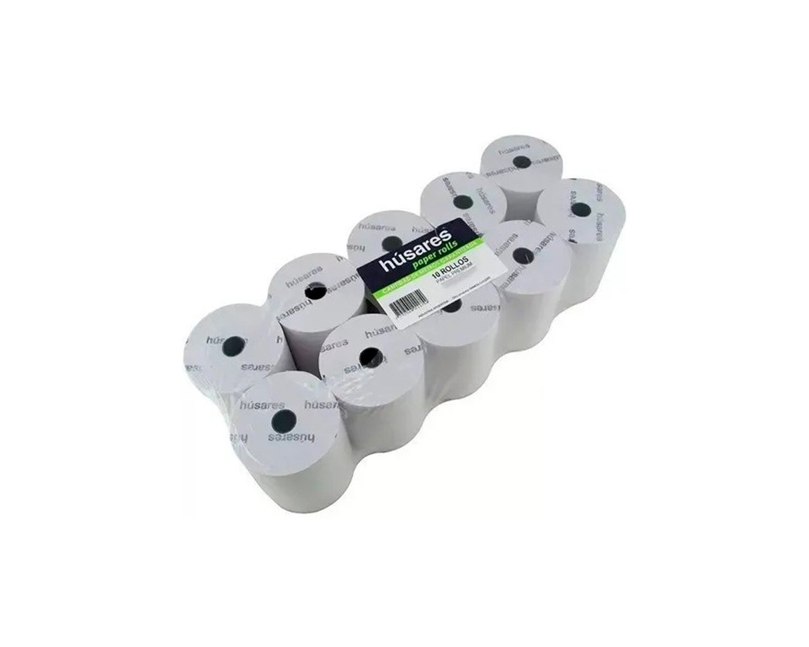 ROLLO HUSARES 1156 TERMICO 57 MM x30 MTS x 10 U.
