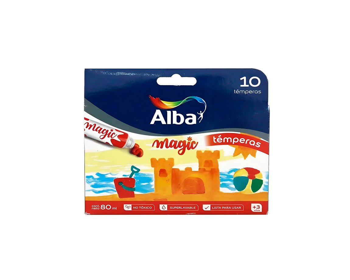 TEMPERA ALBA POMO COMUN 8 ML  x10U. NARANJA