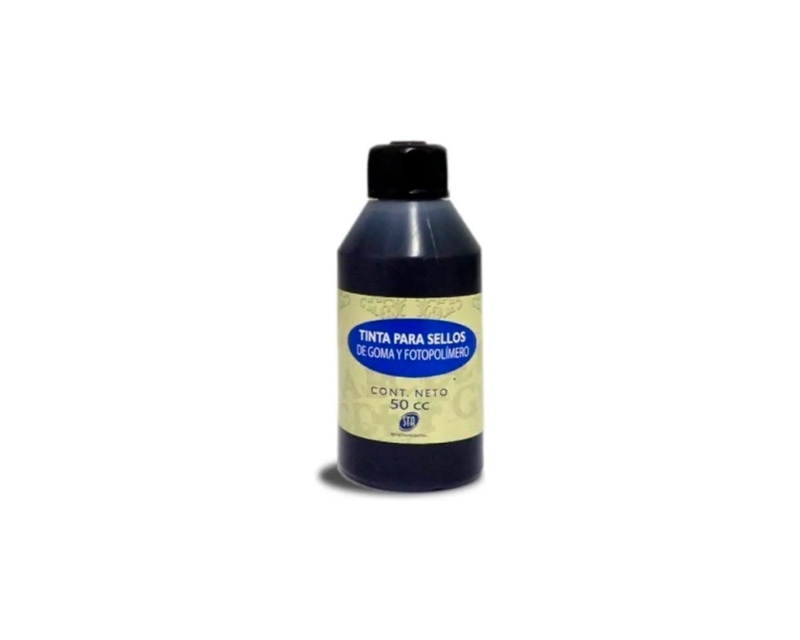 TINTA STA P/SELLOS 50 CC NEGRO