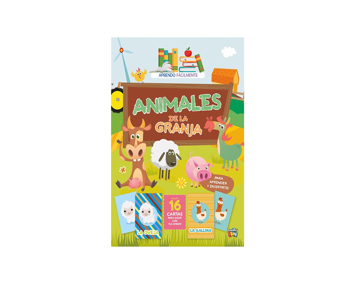 LIBROS SCHOOL FUN PLOW LIST-260 APRENDO FACIL. ANIMALES DE LA GRANJA