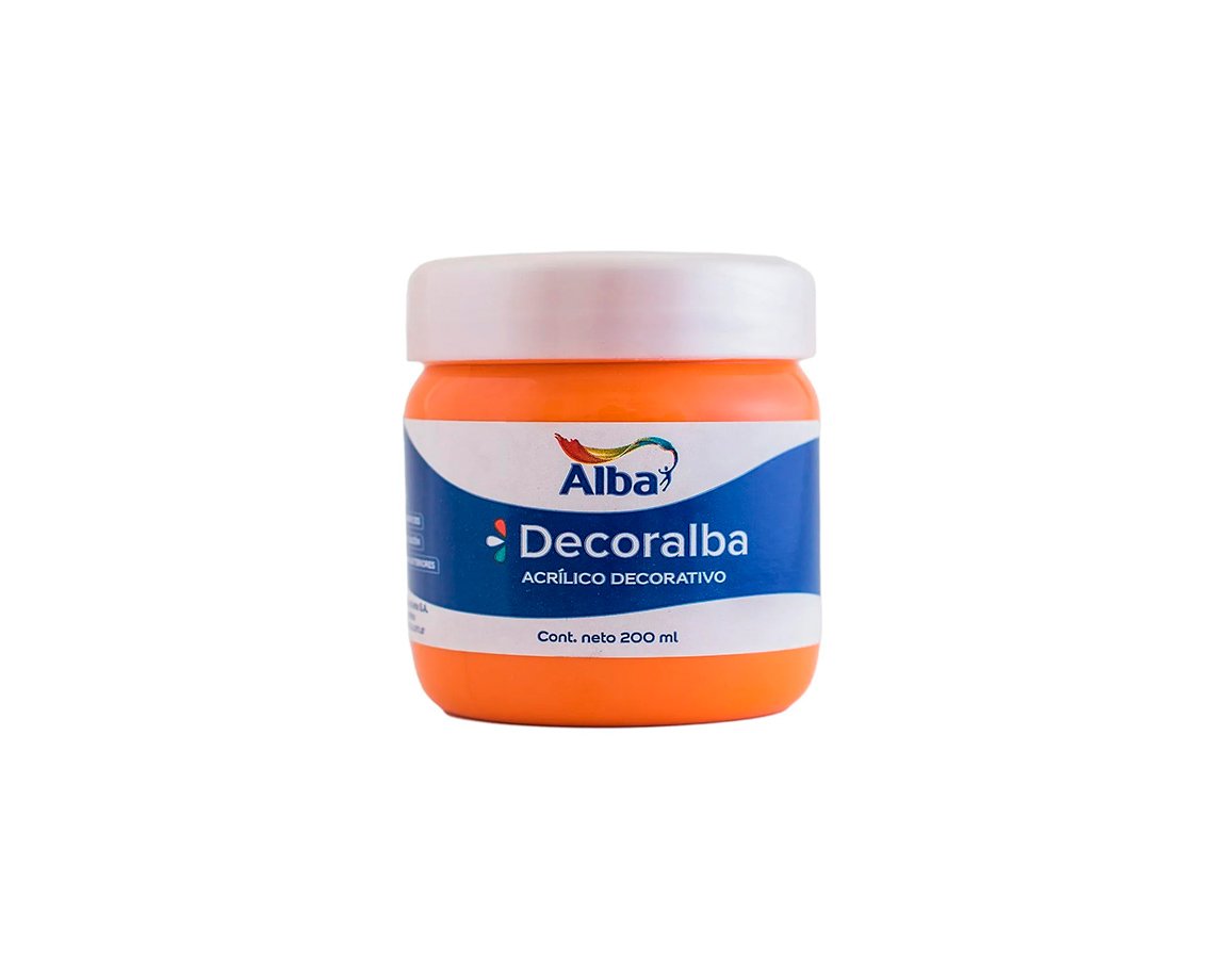 ACRILICO DECORALBA 482 x200ML. ANARANJADO -NUEVO-