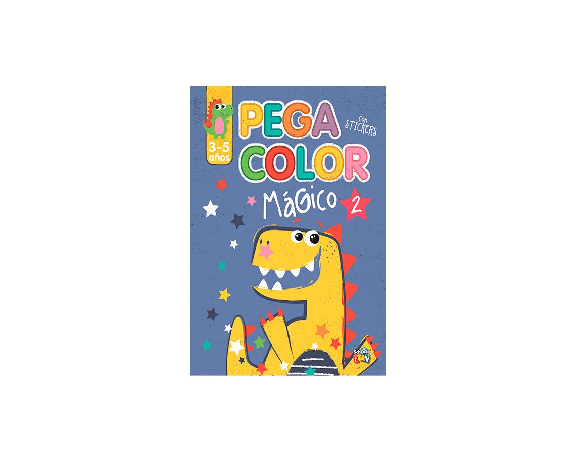 LIBROS SCHOOL FUN PLOW LIST-377 PEGA COLOR C/STICKERS MAGICO 2
