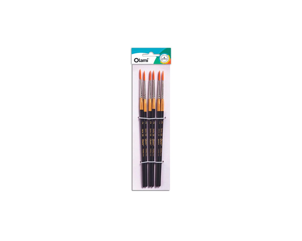 PINCEL OLAMI PI120 Nº00 x 6 U. REDONDO