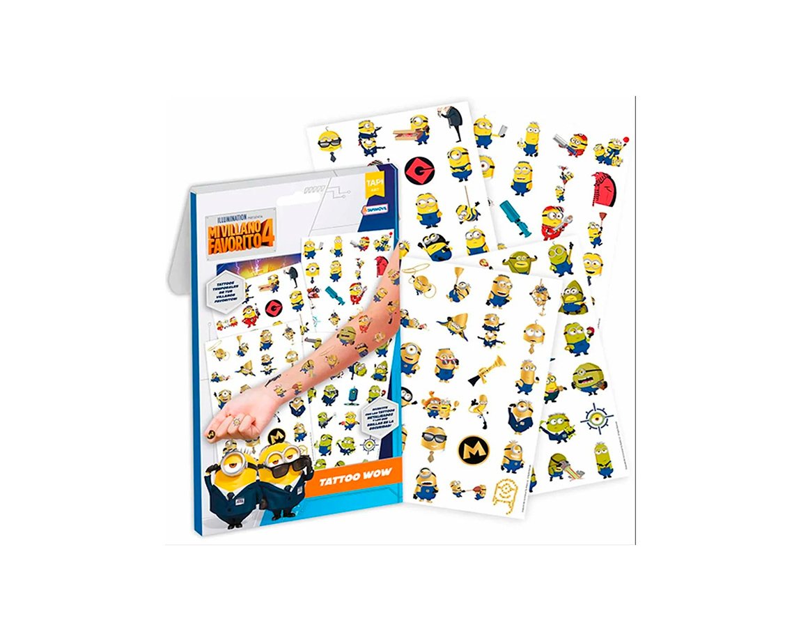 JUGUETE TATTOO 00357 WOW MINIONS 15X25 cm