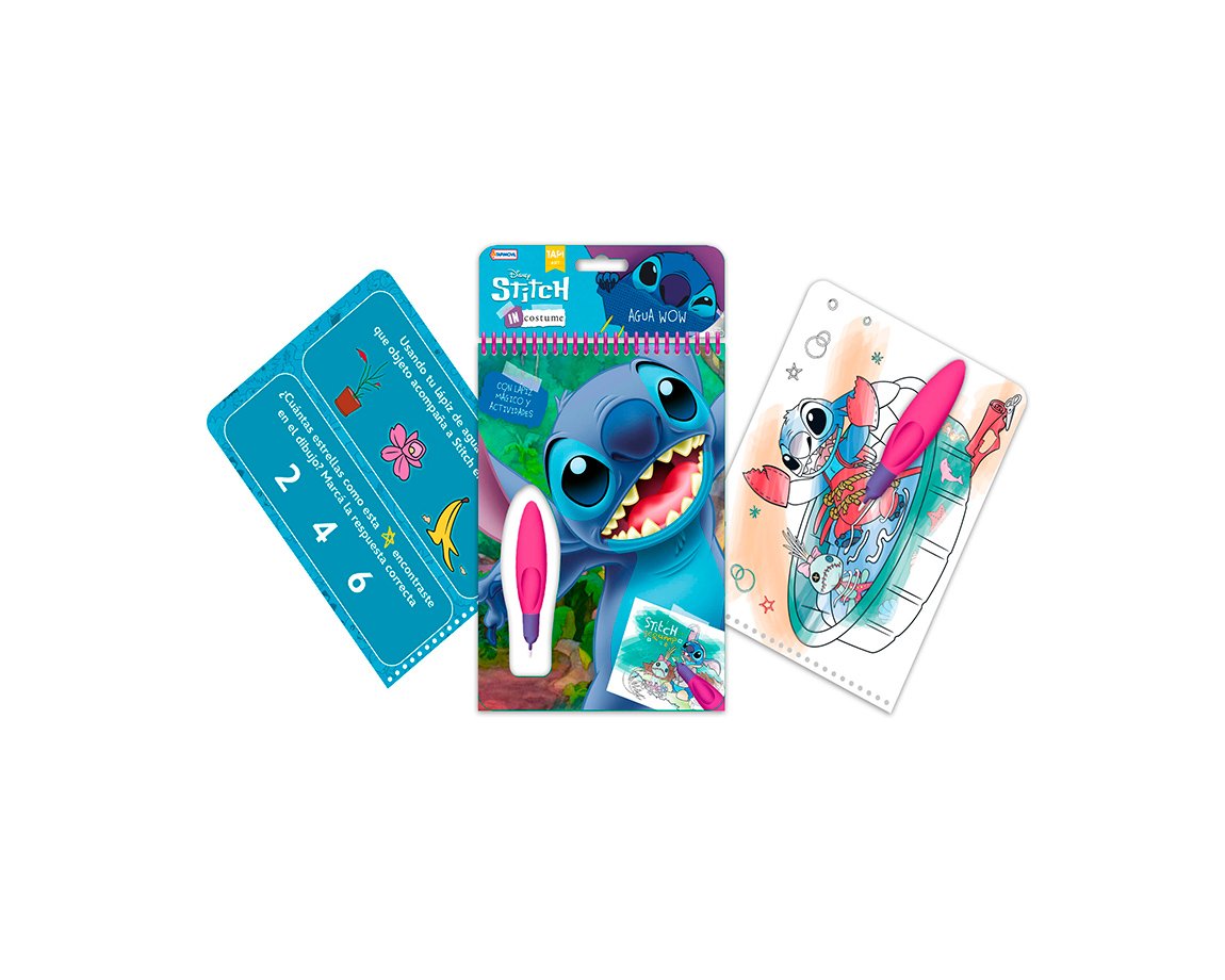 LIBRO ACTIVIDADES STITCH AGUA WOW DMD00146