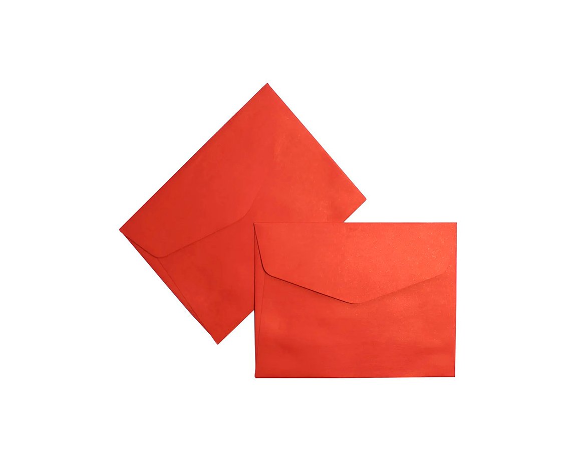 SOBRE TARJETA PEQUE 70x100 90 GS x 25 U. ROJO