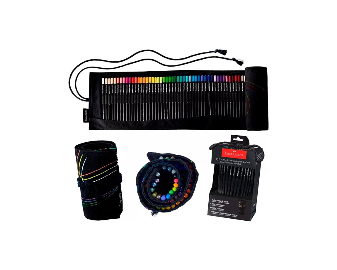 PINTURITAS FABER SUPERSOFT x72 COL. ESTUCHE DE TELA  120772