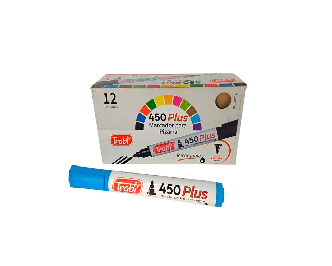 MARCADOR TRABI 450 PIZARRA  CELESTE