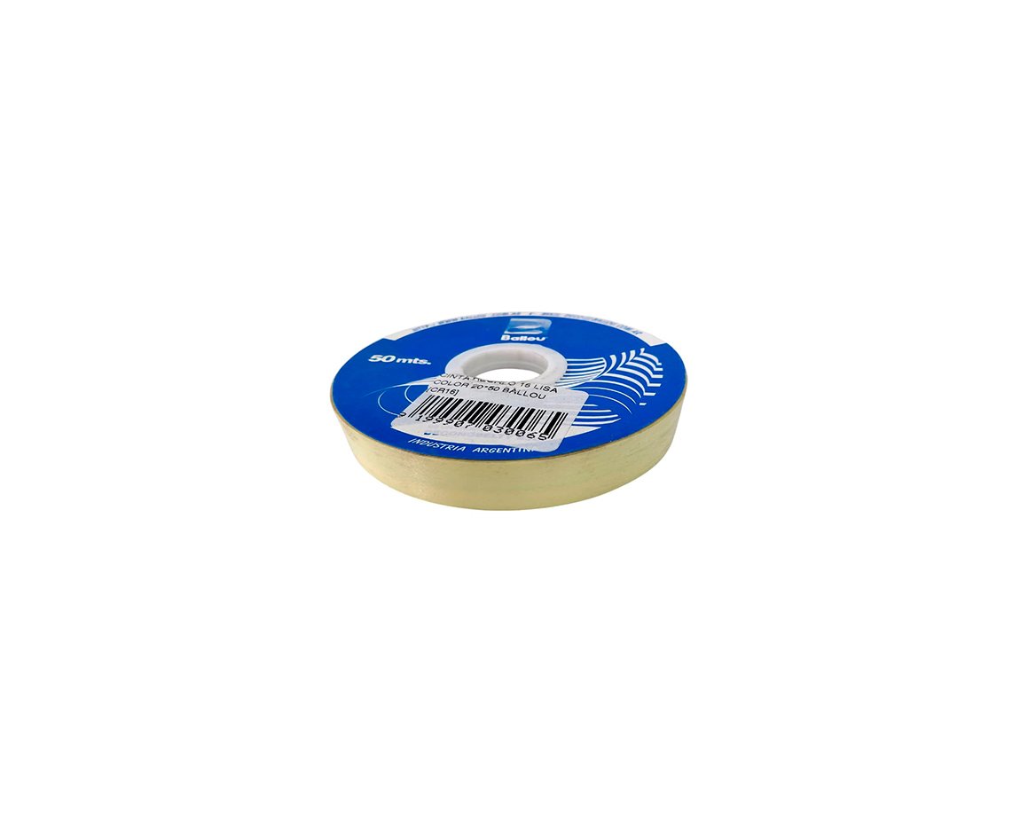 CINTA REGALO BALLOU 10x25 CREMA