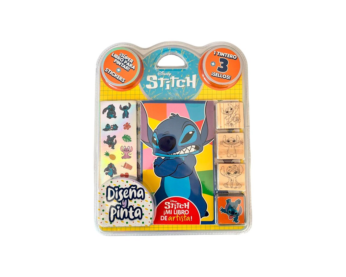 LIBROS VERTICE 6308 STITCH DISEÑA Y PINTA