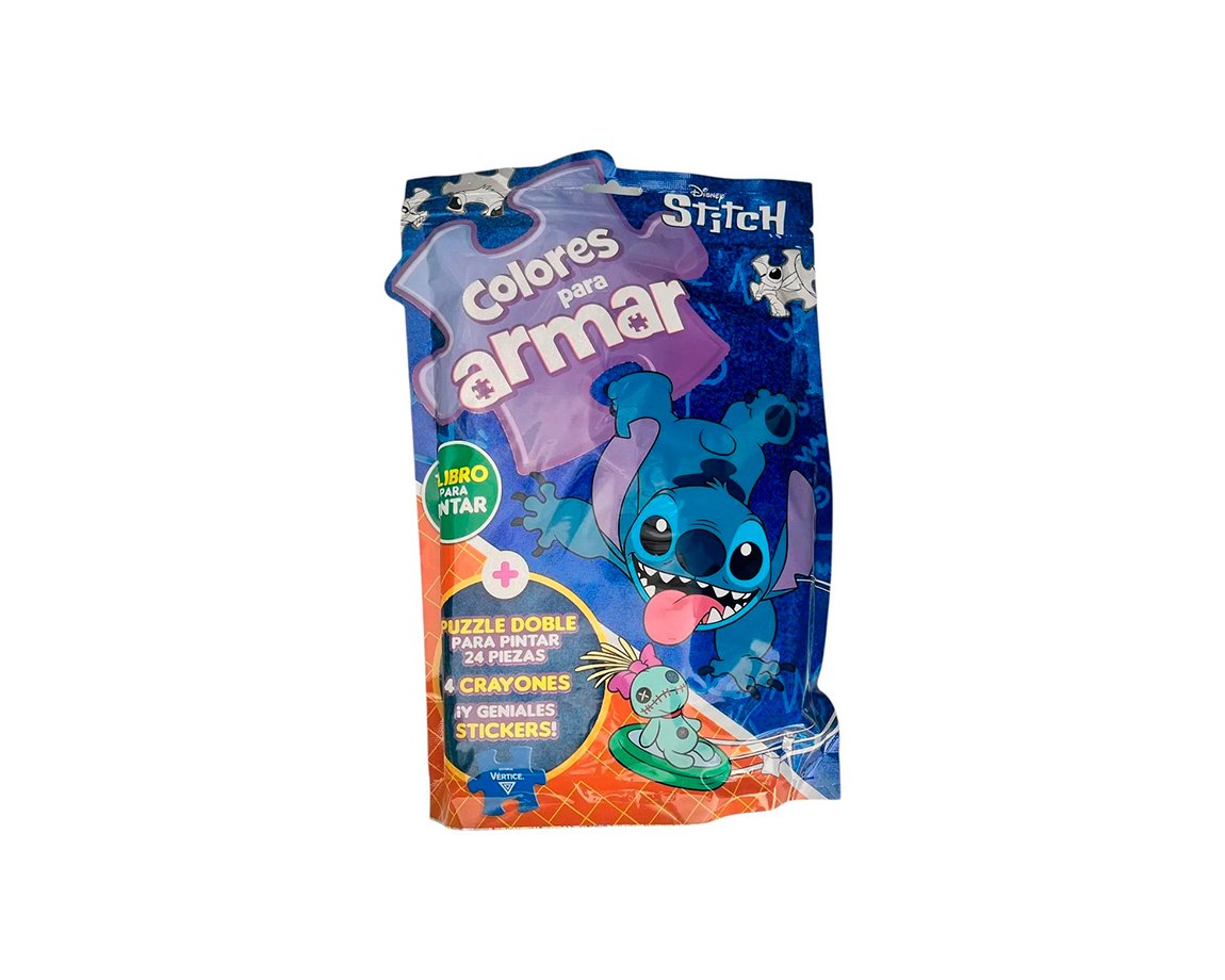 LIBROS VERTICE 6299 STITCH COLORES PARA ARMAR