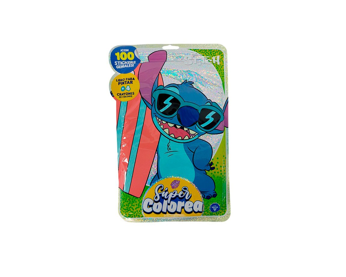 LIBROS VERTICE 6287 STITCH SUPER COLOREA