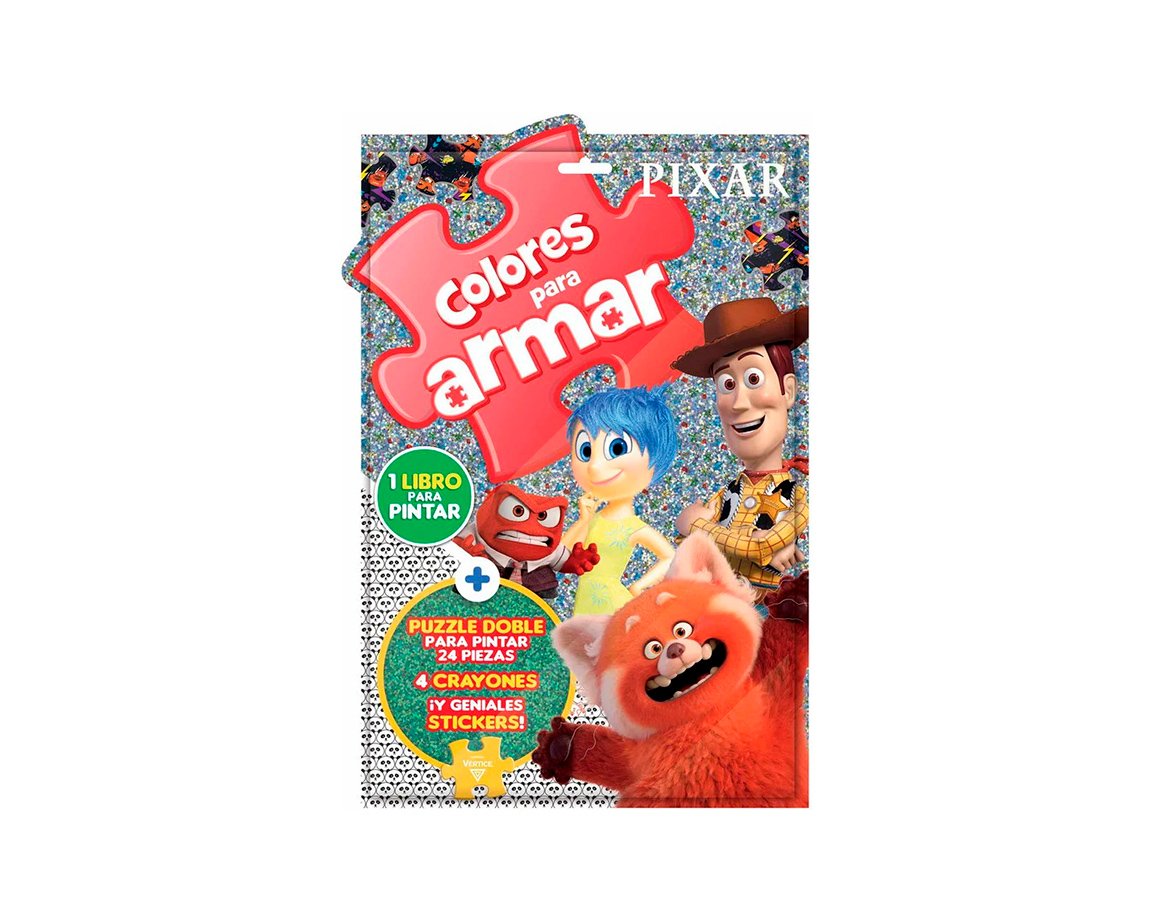 LIBROS VERTICE 6197 PIXAR MI BLOCK PARA COLOREAR