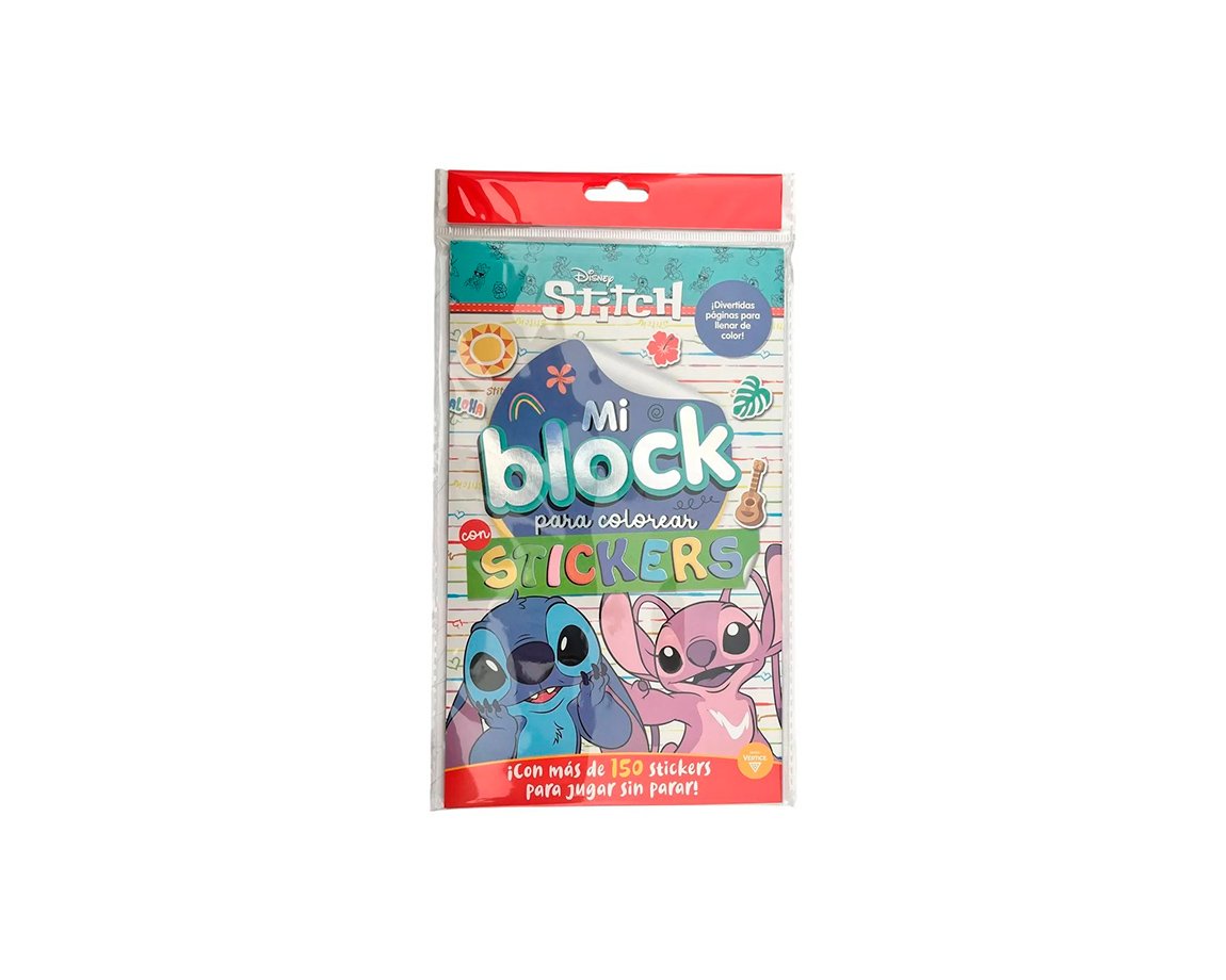 LIBROS VERTICE 6198 STITCH MI BLOCK PARA COLOREAR