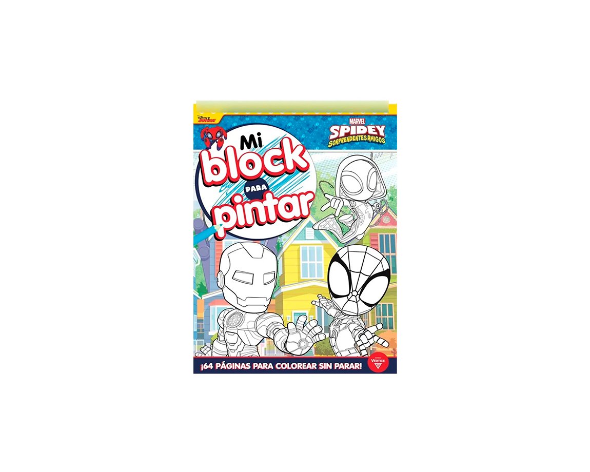 LIBROS VERTICE 6199 SPIDEY MI BLOCK PARA COLOREAR