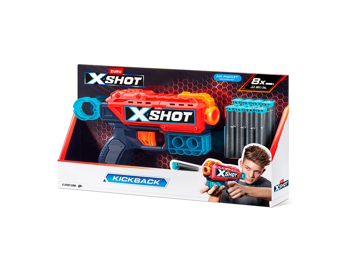 JUGUETE ZURU X-SHOT 36184 EXCEL KICKBACK (5760)
