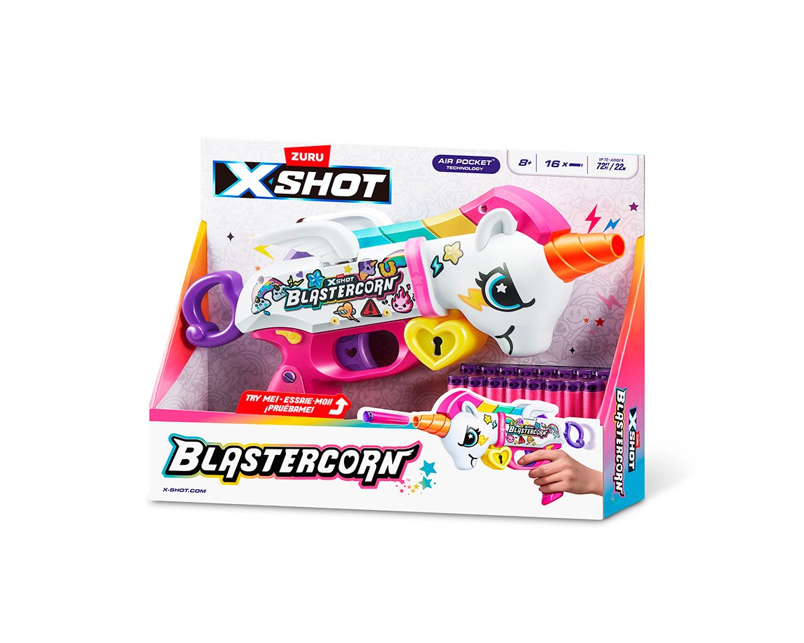 JUGUETE ZURU X-SHOT 36729 BLASTERCORN UNICORN (7473)