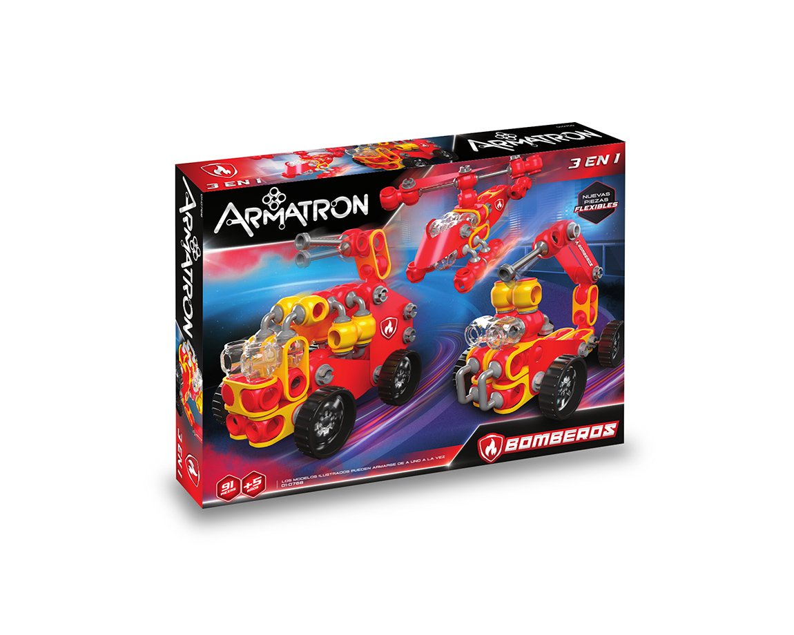 JUGUETE RASTI 01-0768 ARMATRON FLEX BOMBERO 91 P