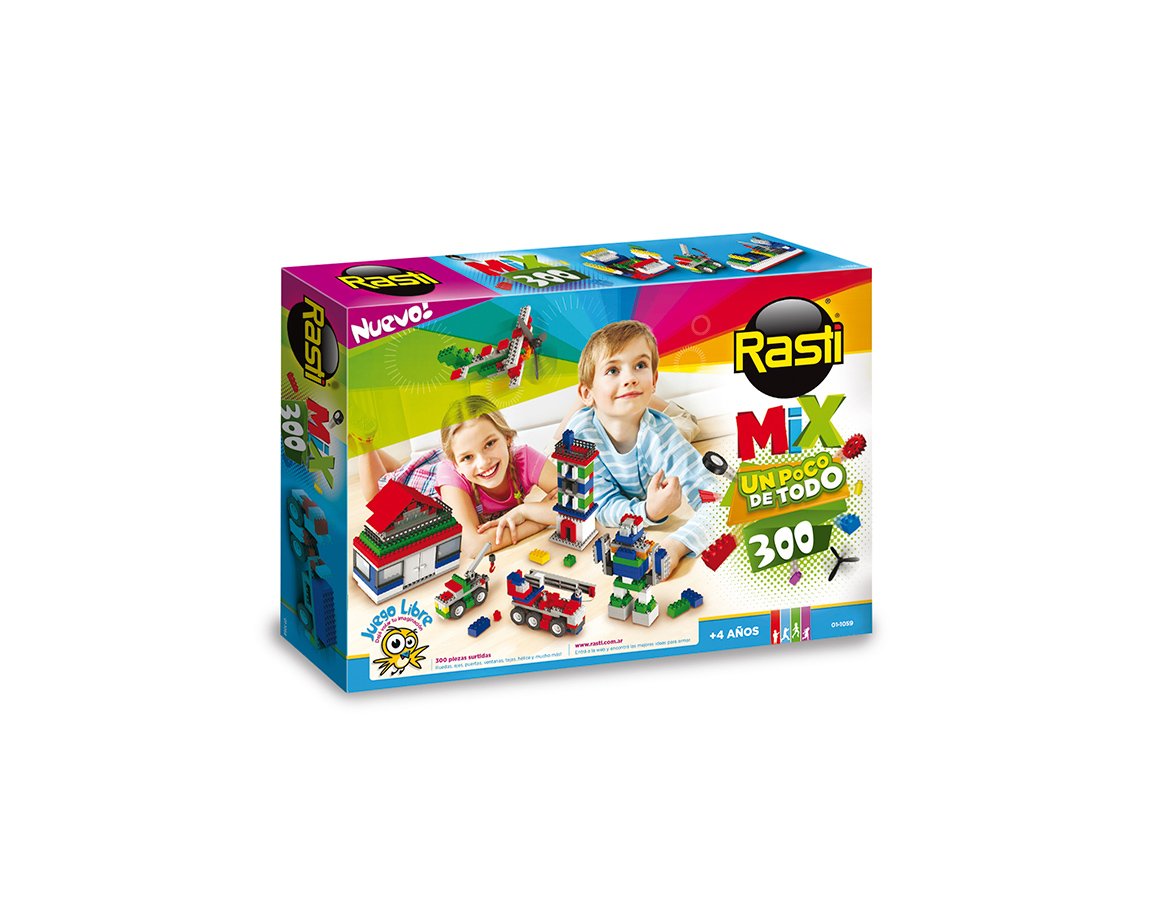 JUGUETE RASTI 01-1059 BLOCK MIX 300 PIEZAS