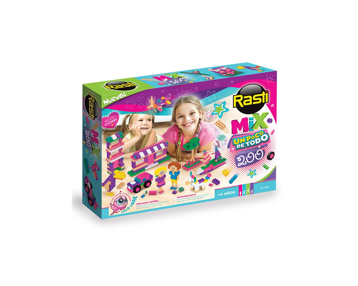 JUGUETE RASTI 01-1082 MIX 200 NENAS