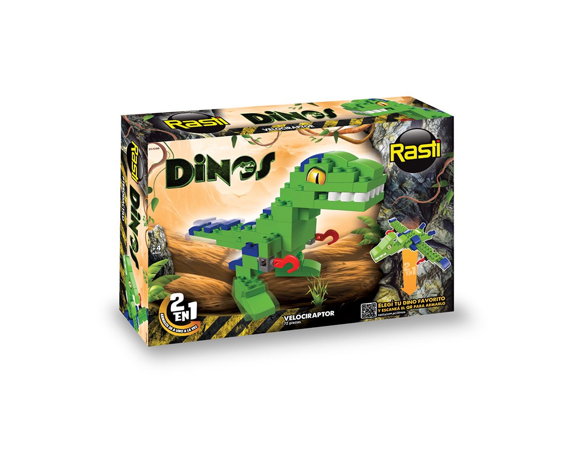 JUGUETE RASTI 01-1096 DINOS 2 EN 1