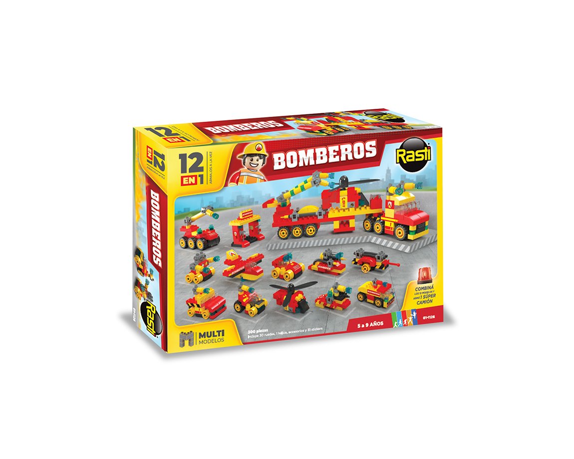 JUGUETE RASTI 01-1126 BOMBEROS 12 EN 1