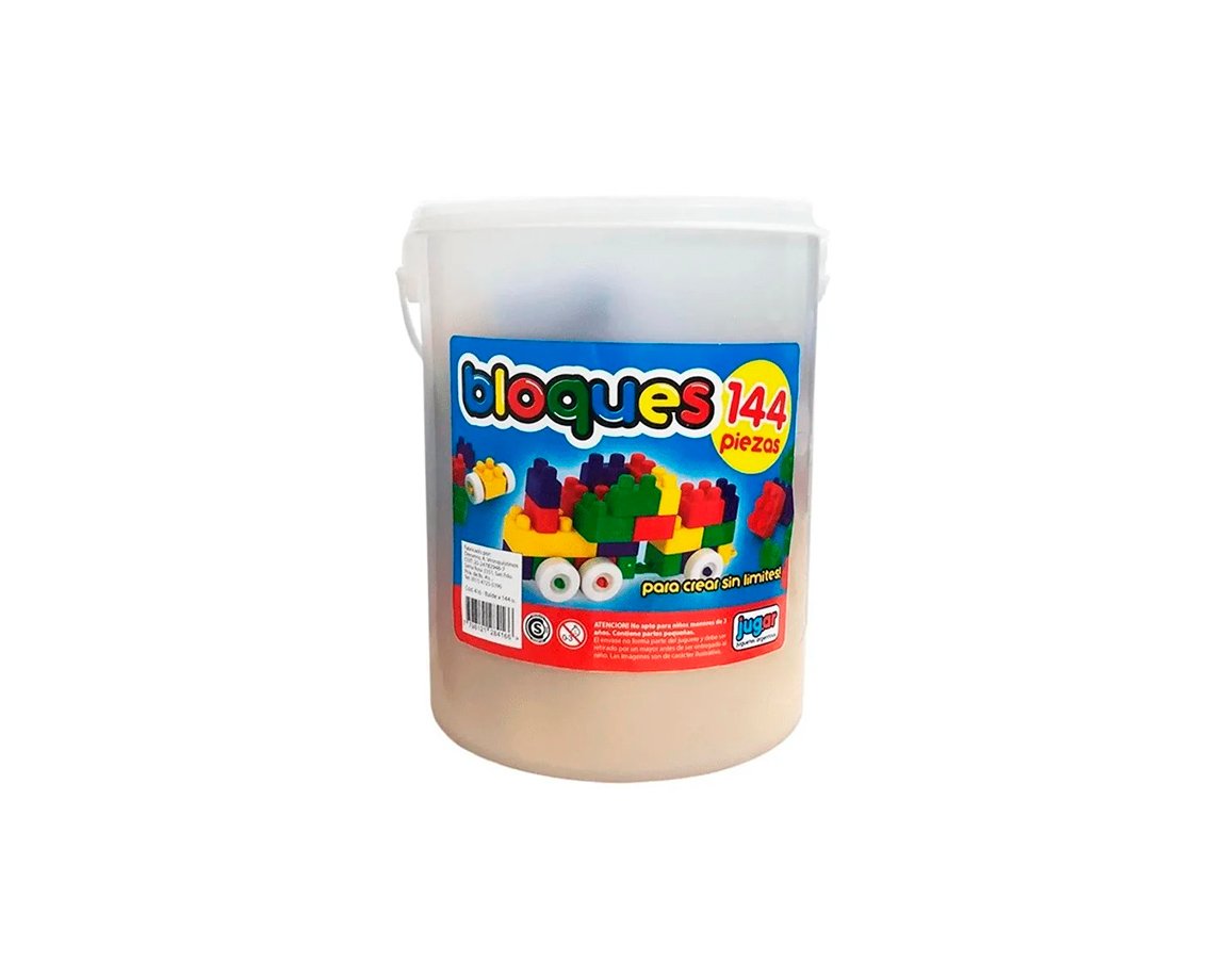 JUGUETE JUGAR 444 MULTIBLOCK BALDE x144 PIEZAS