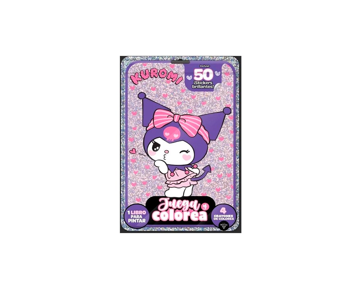 LIBROS VERTICE 6281 KUROMI N° 9 JUEGA Y COLOREA