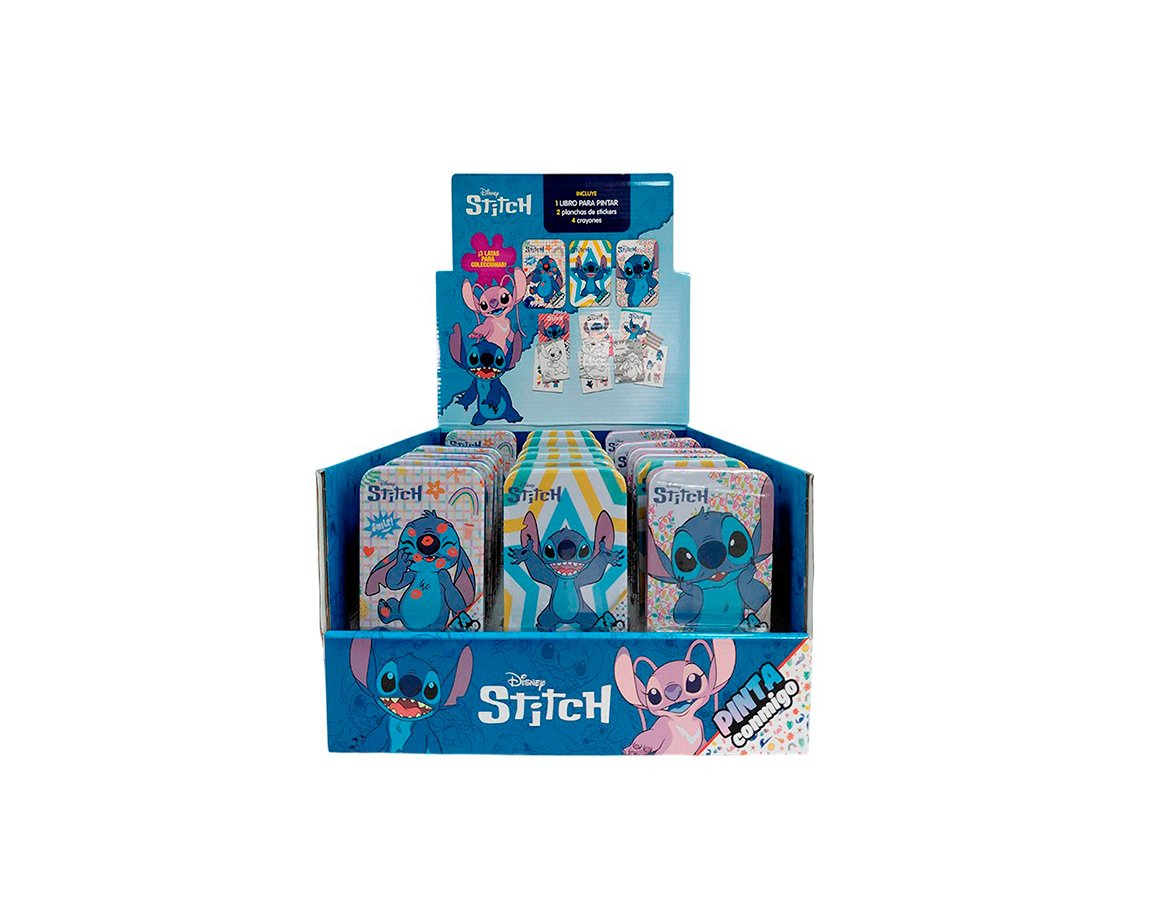 LIBROS VERTICE 6340 STITCH LATA PINTA CONMIGO N° 1