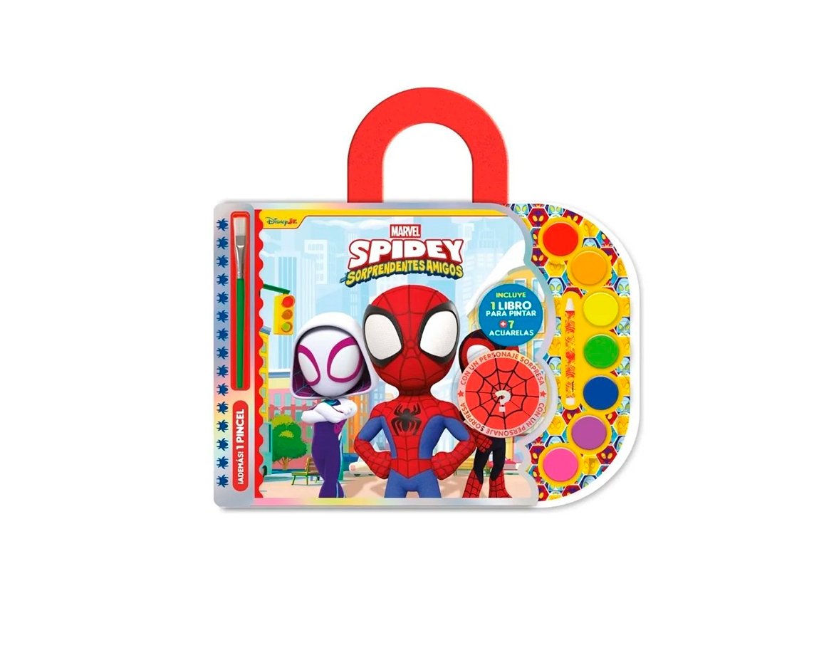 LIBROS VERTICE 6316 ACUARELAS N° 6 SPIDEY & FRIENDS
