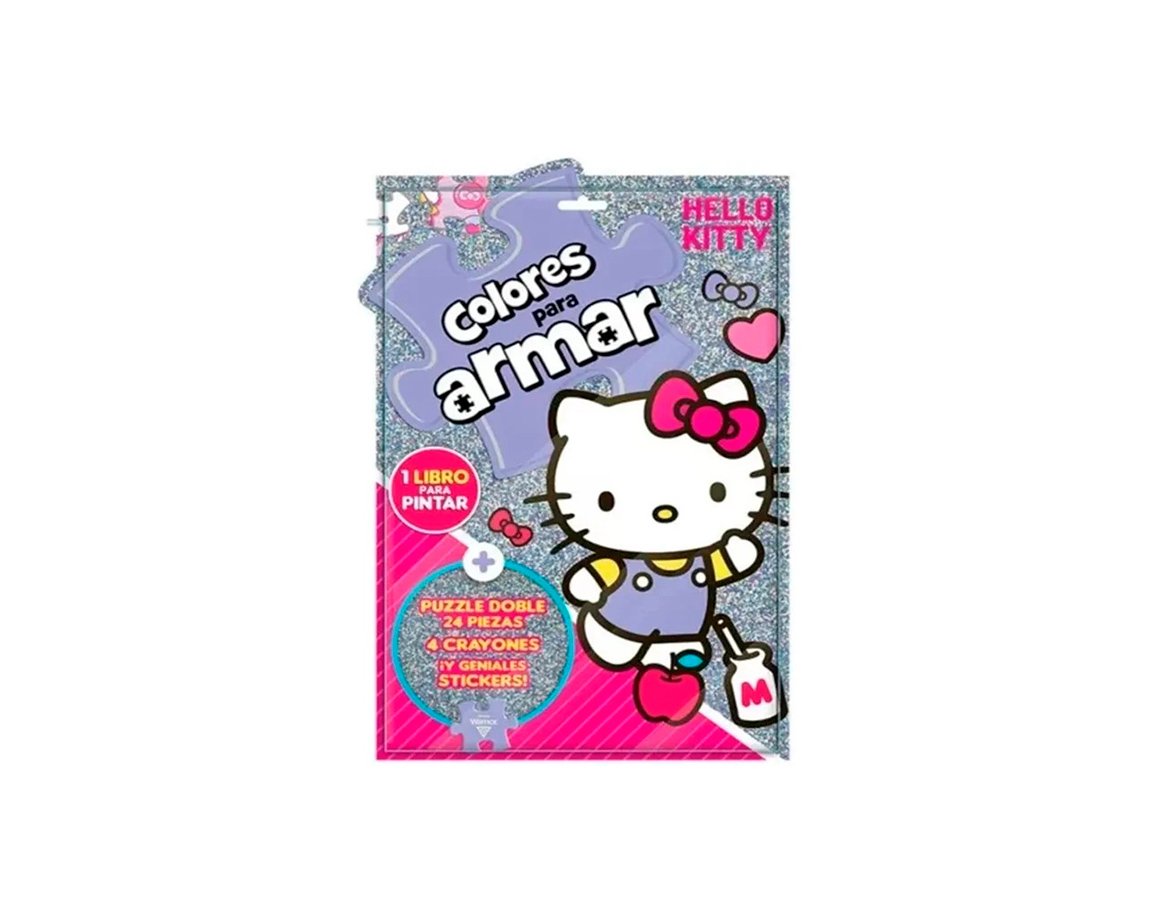 LIBROS VERTICE 6236 HELLO KITTY COLORES PARA ARMAR