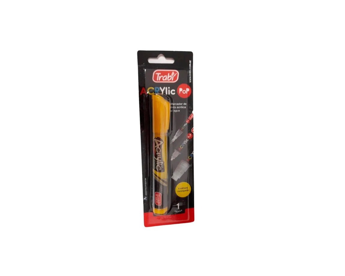 MARCADOR TRABI ACRYLIC POP AMARILLO AA4M 05