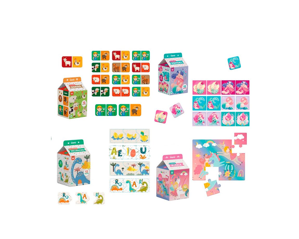 JUGUETE PUZZLE WERO WE4201 MEMOTEST/ROMPECABEZAS/DOMINO
