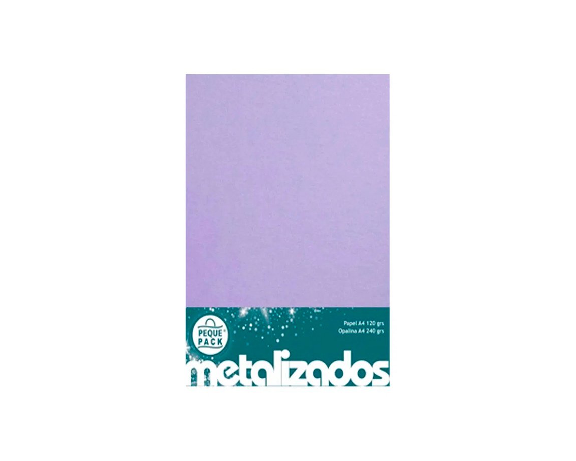 PAPEL PEQUE OP METAL A4 F1 240 GS LILA
