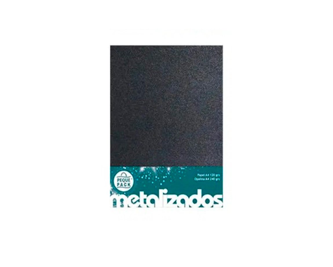 PAPEL PEQUE OP METAL A4 F2 240 GS  NEGRO