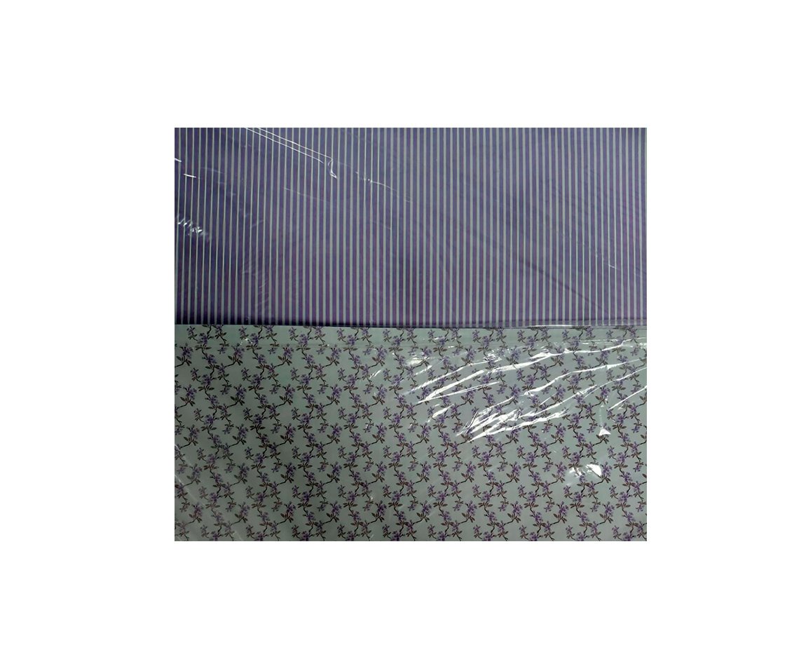 PAPEL CARTULINA PEQUE 64 FLORES VIOLETAS 50x70
