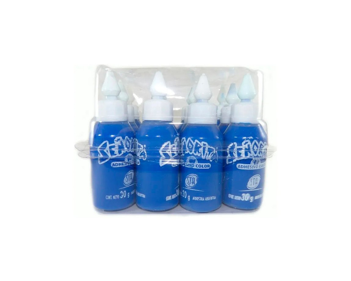 COLAS VINILICAS STA COLOR x30 AZUL
